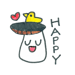 [LINEスタンプ] きのこと仲間たち 