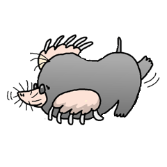 [LINEスタンプ] 忙しいモグラ 