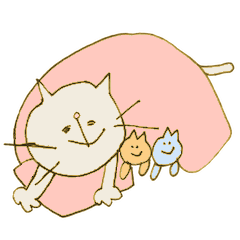 [LINEスタンプ] ふわっとするねこすたんぷ 