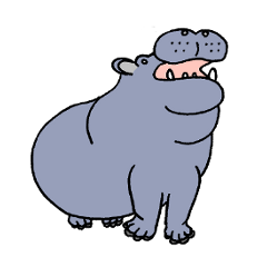 [LINEスタンプ] カバさん。 fetchpriority=high
