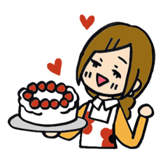 [LINEスタンプ] お料理大好きハルミちゃん