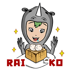 [LINEスタンプ] Raiko,the drama queen(ENG) 