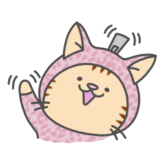 [LINEスタンプ] コスプレ・ピン豹ちゃん 