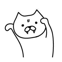 [LINEスタンプ] キバネコ 