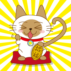 [LINEスタンプ] シャム猫のシャム太さん 