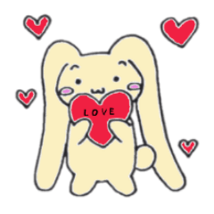 [LINEスタンプ] うさぎのロップ 