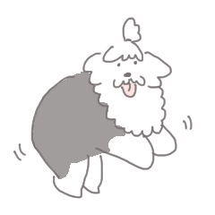 [LINEスタンプ] もふもふ犬 ハリー fetchpriority=high