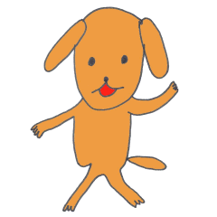 [LINEスタンプ] 嫁が描いた変な犬 