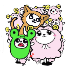 [LINEスタンプ] コスプレ羊は宇宙人 