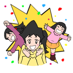 [LINEスタンプ] くまぱんち 3姉妹スタンプ 2 