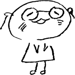 [LINEスタンプ] メガネっ娘（こ） 
