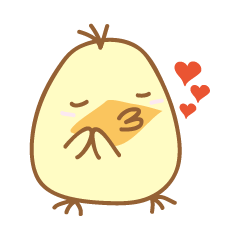 [LINEスタンプ] ゆるめのパステルひよこ2 