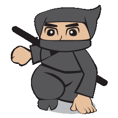 [LINEスタンプ] ゆるめの忍者 