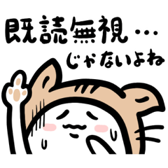 [LINEスタンプ] ひょっこり顔だけスタンプ 猫とウサギ 