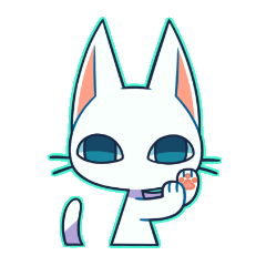 [LINEスタンプ] 眼力ねこさん 