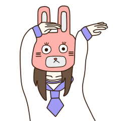 [LINEスタンプ] セーラーとうさぎ 