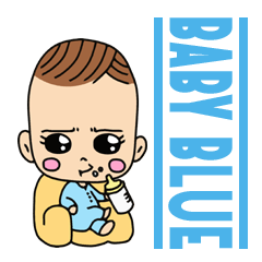 [LINEスタンプ] ベイビーブルー 