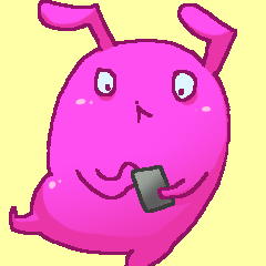 [LINEスタンプ] ウサギの友達は携帯の中 