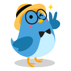 [LINEスタンプ] Birdie, the friendly bird 
