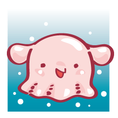 [LINEスタンプ] だっこしたくなっちゃうタコ「みみだっこ」 