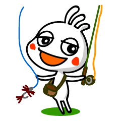 [LINEスタンプ] ココペリの休日。フライフィッシング編 