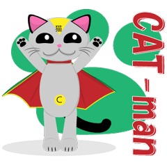 [LINEスタンプ] CAT-MAN 
