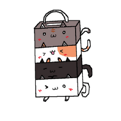 [LINEスタンプ] ゆかいなティッシュ箱たち(ねこver.) 