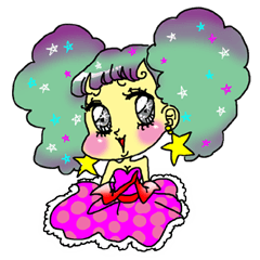 [LINEスタンプ] キラキラアイドル 