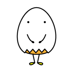 [LINEスタンプ] まだまだタマゴですが 
