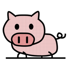 [LINEスタンプ] ブタちゃんman 