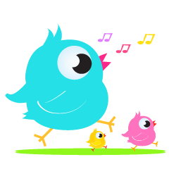 [LINEスタンプ] Colorful Chicks ver English 