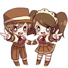 [LINEスタンプ] ビスケとショコラ 