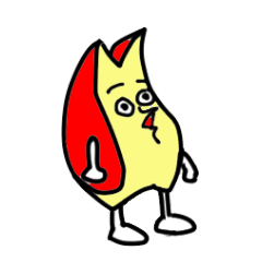 [LINEスタンプ] トンガリりんご 