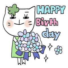 [LINEスタンプ] 基本スタンプ白い猫のくーちゃん 5 