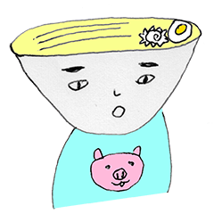 [LINEスタンプ] ラー造 と ラー子 
