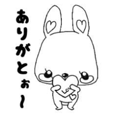 [LINEスタンプ] キュートなウサギらぶちゃん♪ 
