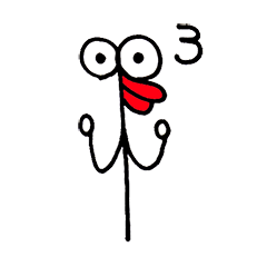 [LINEスタンプ] 目玉デカ コメント版3 
