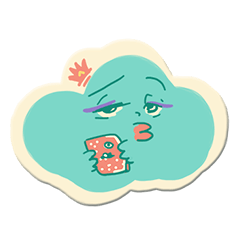 [LINEスタンプ] cute, sweet and fabulous clouds