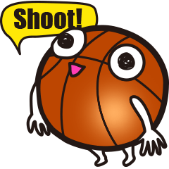 [LINEスタンプ] おしゃべりバスケ(English)