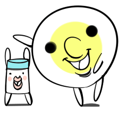 [LINEスタンプ] ゆでたまくんとソルトちゃん 