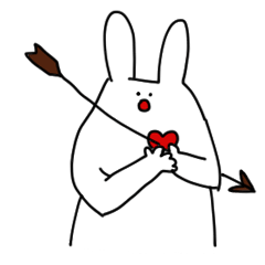 [LINEスタンプ] うさーぎ 