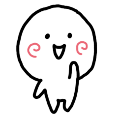 [LINEスタンプ] ぐるぐるほっぺくん 