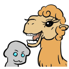 [LINEスタンプ] ラクダとフレグ 