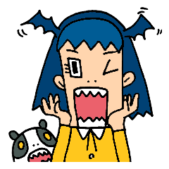 [LINEスタンプ] オカル子さんとシャウぱんだ 