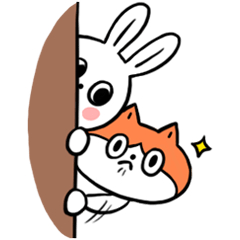 [LINEスタンプ] Caramellong's rabbit and kitten 