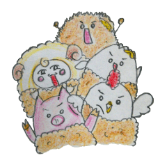 [LINEスタンプ] 伝説のかつフライ！！ 