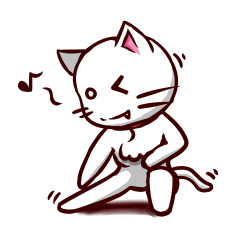 [LINEスタンプ] 白猫のしゅがー！！＜2＞ 