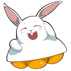 [LINEスタンプ] 兎型UFO 