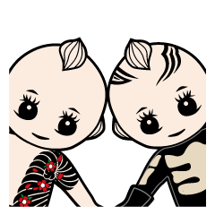[LINEスタンプ] ちぎりちゃんと仲間たち 
