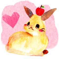 [LINEスタンプ] ちいさなうさぎさん 